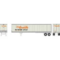 Athearn HO RTR 45' Fruehauf Z-Van Trailer, D&RGW #230097