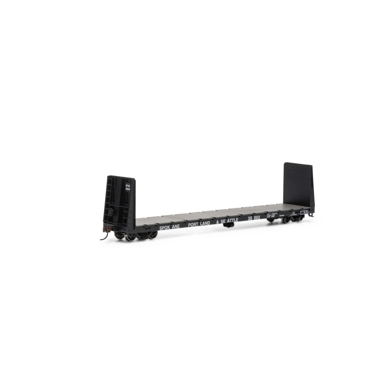Athearn HO 60' Bulkhead Flat, SP&S #35003 1 Athearn HO 60' Bulkhead Flat, SP&S #35003