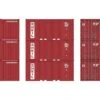 Athearn HO 20' Corrugated Container, HKUU (3)