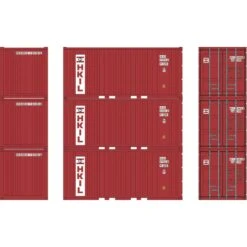 Athearn HO 20' Corrugated Container, HKUU (3)