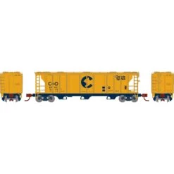 Athearn N PS-2 2893 3-Bay Covered Hopper, C&O #2063