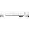Athearn HO 45' Smooth Side Trailer, White