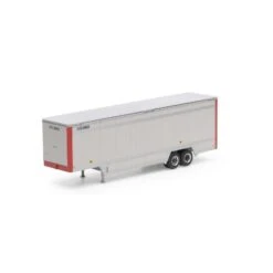 Athearn HO 40' Drop Sill Parcel Trailer, UPS/Red Ends#86963
