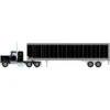 Athearn HO Kenworth Tractor & Trailer, Black