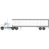 Athearn HO Kenworth Tractor & Trailer, White