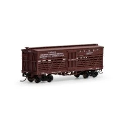 Athearn N 36' Old Time Stock Car, ATSF #52577
