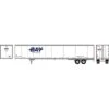 Athearn HO RTR 53' Wabash Plate Trailer, Bay Logistics #3