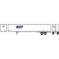 Athearn HO RTR 53' Wabash Plate Trailer, Bay Logistics #3
