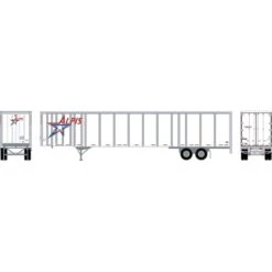 Athearn HO 53' Wabash Plate Trailer, Alpis #F38390