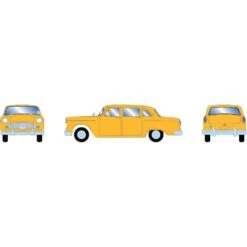 Athearn HO RTR 1950s Sedan, Yellow