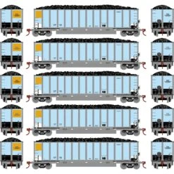 Athearn HO Bethgon Coalporter With Load, Data Only Silver (5)