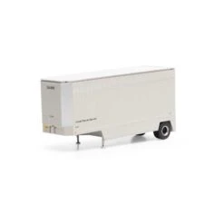 Athearn HO RTR 28' Drop Sill Trailer UPS No Shield #284499