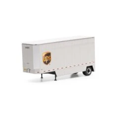 Athearn HO RTR 28' Drop Sill Trailer UPS With Shield #348292
