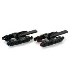 Athearn HO Truck, 4-Wheel Passenger/Black (2)