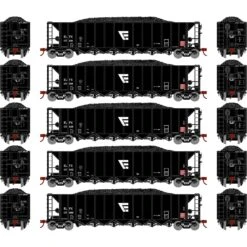Athearn HO RTR 5-Bay Rapid Discharge Hopper, ELFX #1 (5)