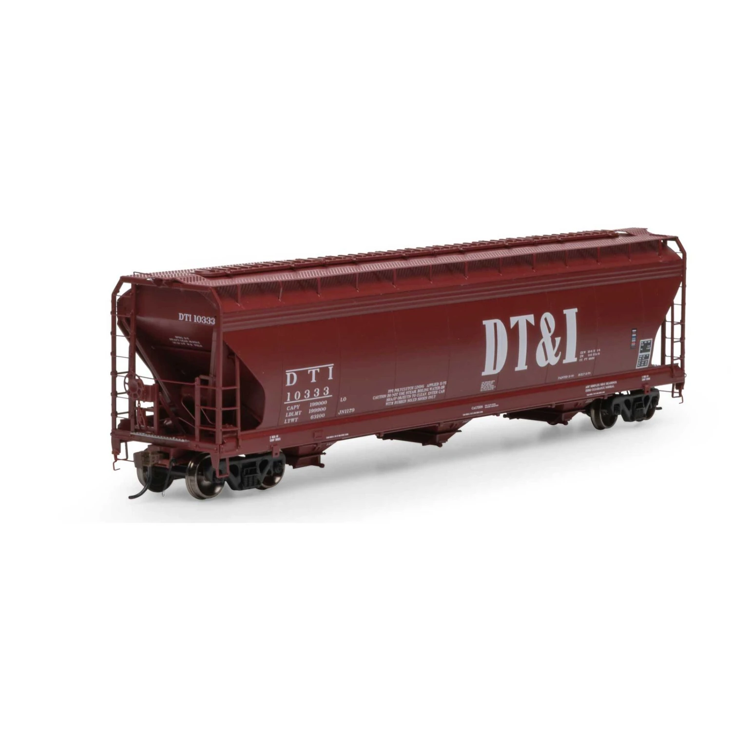 Athearn HO ACF 4600 3-Bay CF Hopper, DT&I #10333 1 Athearn HO ACF 4600 3-Bay CF Hopper, DT&I #10333