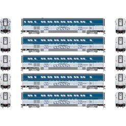 Athearn HO Surfliner Cars With Lights, Amtrak (5)