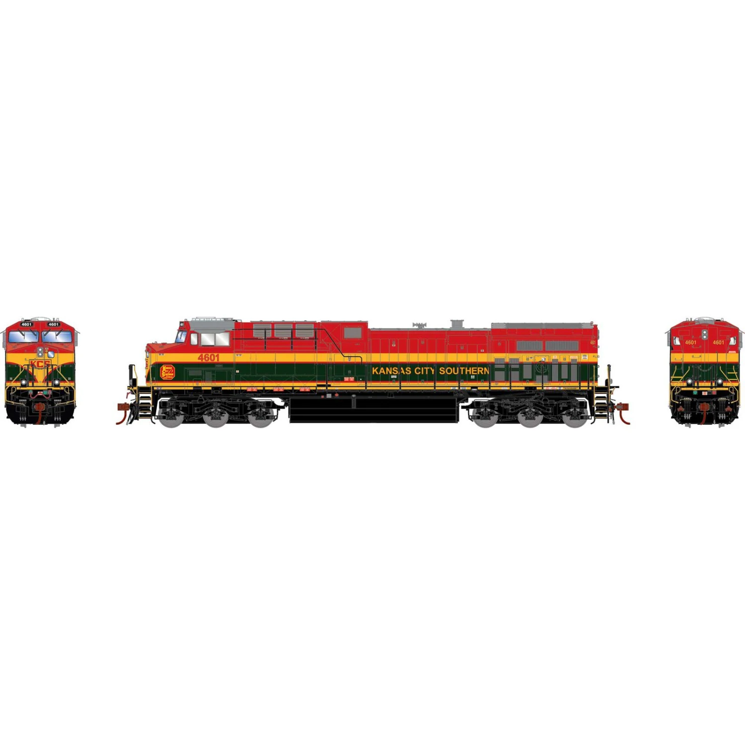 Athearn HO G2 AC4400CW W/DCC & Sound, KCS #4601 2 Athearn HO G2 AC4400CW W/DCC & Sound, KCS #4601 - Image 2