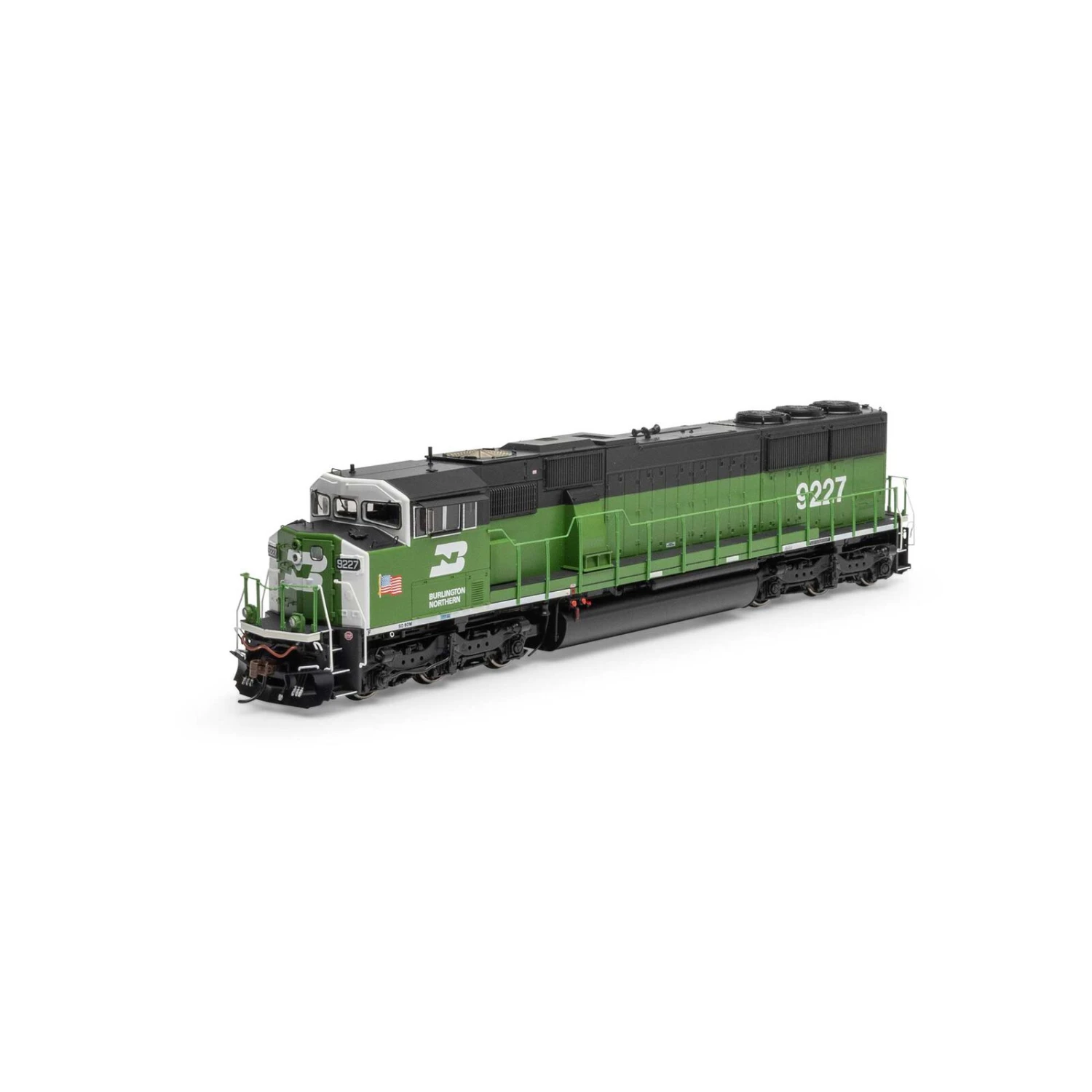 Athearn HO SD60M Tri-Clops Locomotive With DCC & Sound, BN #9227 1 Athearn HO SD60M Tri-Clops Locomotive With DCC & Sound, BN #9227