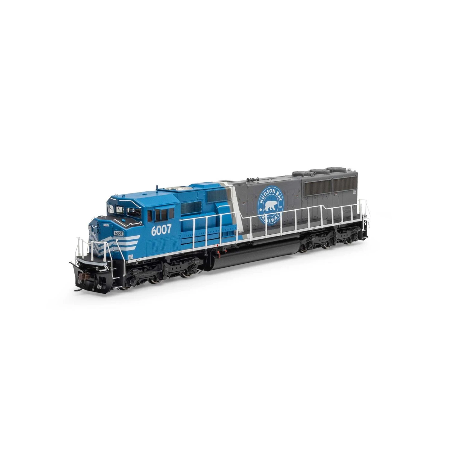 Athearn HO SD60M Tri-Clops Locomotive With DCC & Sound, HBRY #6007 1 Athearn HO SD60M Tri-Clops Locomotive With DCC & Sound, HBRY #6007