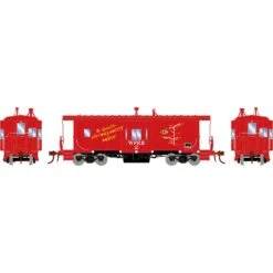 Athearn HO Bay Window Caboose With Lights And Sound, WPRR #2