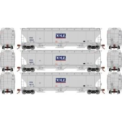 Athearn HO Trinity 3-Bay Hoppers, KRIX # 1 (3)