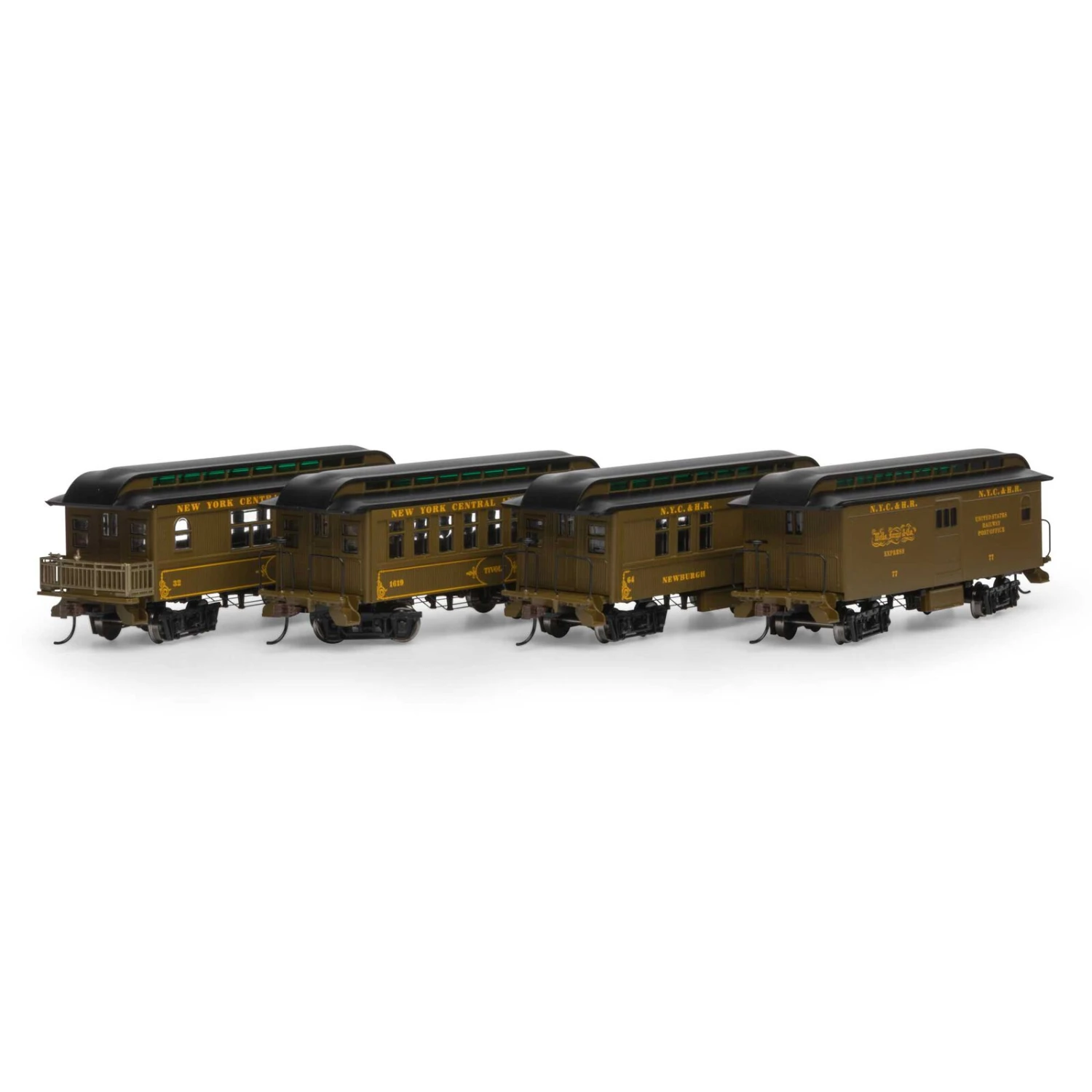 Athearn HO 34' Old Time Overton Passenger, NYC (4) 1 Athearn HO 34' Old Time Overton Passenger, NYC (4)