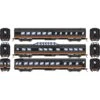 Athearn HO Streamline Passenger Cars, KCS (3)