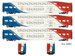 Athearn ATH28588 N Bombardier Coach, Utah FrontRunner 3-Pack
