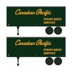 Athearn ATH7959 HO 20ft Trailer 2-Pack, Canadian Pacific