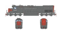 Athearn ATH86878 HO EMD SD45T-2, Standard DC, Cotton Belt #9383