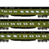 Athearn ATH88232 HO Heavyweight 3-Pack Diner/Coach/Observation, Santa Fe