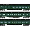 Athearn ATH88234 HO Heavyweight 3-Pack Diner/Coach/Observation, Maine Central