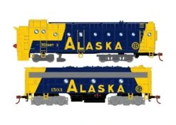 Athearn ATH93824 HO Rotary Snowplow & EMD F7B, Alaska Railroad