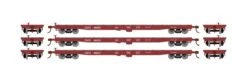 Athearn ATH98082 HO RTR 60ft Flat Car, Chicago & Eastern Illinois 3-Pack