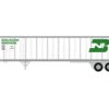 Athearn 13833N Scale 45' Fruehauf Z-Van Trailer Burlington Northern BNZ 250155