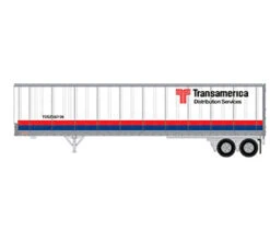 Athearn 13838 N Scale 45' Fruehauf Z-Van Trailer Transamerica TDSZ 550136