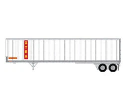 Athearn 13840 N Scale 45' Fruehauf Z-Van Trailer Xtra Lease CFKZ 631022