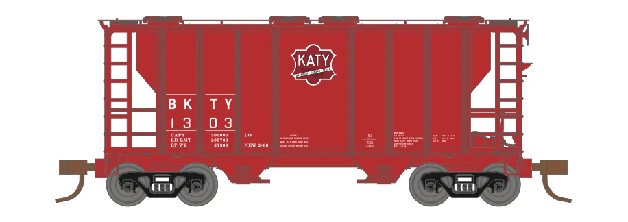 Athearn 17251 N Scale PS-2 2600 Covered Hopper Missouri-Kansas-Texas MKT 1303 1 Athearn 17251 N Scale PS-2 2600 Covered Hopper Missouri-Kansas-Texas MKT 1303