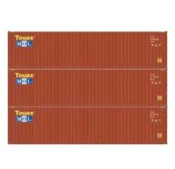 Athearn 17440 N Scale 40' High Cube Container MOL 3 Pack #1