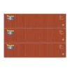 Athearn 17441 N Scale 40' High Cube Container MOL 3 Pack #2