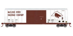Athearn 17575 N Scale 50' FMC Double Door Boxcar McCloud Railway MCR 2156