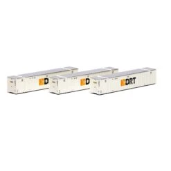 Athearn 17655 N Scale 53' Stoughton Intermodal Container 3-Pack DRT
