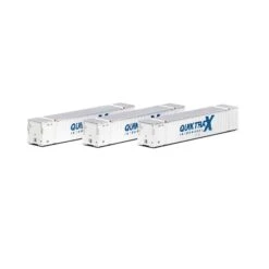 Athearn 17663 N Scale 53' Stoughton Intermodal Container 3-Pack Quik Trax