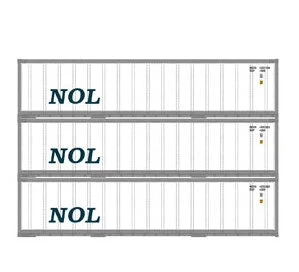 Athearn 17704 N Scale 40' Smooth Side Container NOL 3 Pack 1 Athearn 17704 N Scale 40' Smooth Side Container NOL 3 Pack