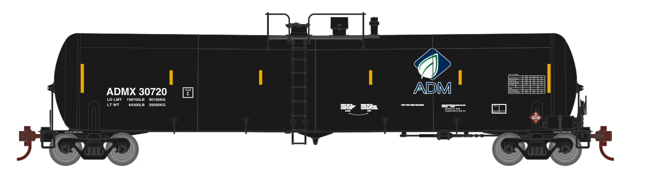 Athearn 18022 N Scale 30,000 Gallon Ethanol Tank Car ADMX 3 Pack #2 1 Athearn 18022 N Scale 30,000 Gallon Ethanol Tank Car ADMX 3 Pack #2