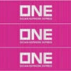 Athearn 20104 N Scale 40' Low Cube Container Ocean Network Express ONE TLLU 3 Pack #1
