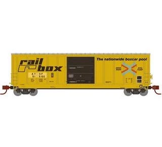 Athearn 2333 N Scale 50' PS 5277 Boxcar Ex-Railbox Santa Fe ATSF 51560 1 Athearn 2333 N Scale 50' PS 5277 Boxcar Ex-Railbox Santa Fe ATSF 51560