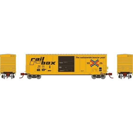 Athearn 2342 N Scale 50' PS 5277 Boxcar Railbox RBOX 15777 2 Athearn 2342 N Scale 50' PS 5277 Boxcar Railbox RBOX 15777 - Image 2