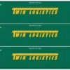 Athearn 26638 HO Scale 53' CIMC Intermodal Container Twin Logistics 3-Pack